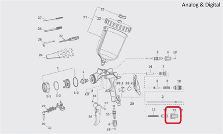 WS-400 Fluid adj. knob